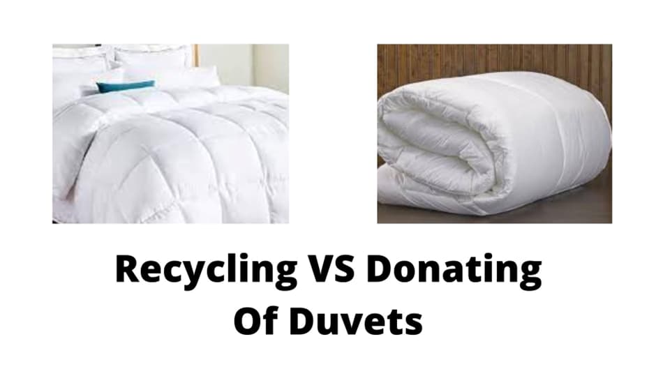 recycle or donate your duvet
