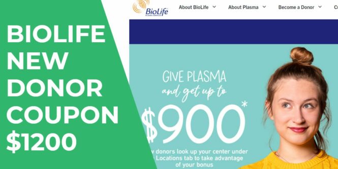 Biolife New Donor Coupon $1200